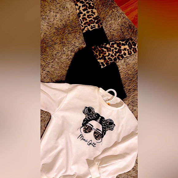 🖤 Beyond inlove with this never worn Adorable girls legging& sweatshirt set!🖤 - Picture 3 of 8